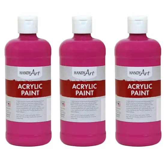 Handy Art&reg; Acrylic Paint, 3ct. Magenta {1}
