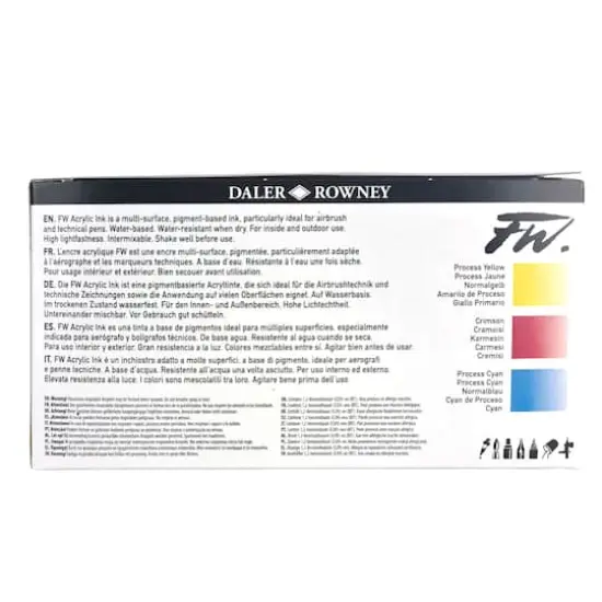Daler-Rowney FW Acrylic Ink Starter Set {4}