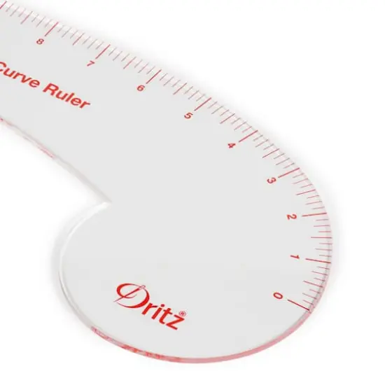 Dritz&reg; 12" Clear Curved Ruler For Pattern Drafting {4}