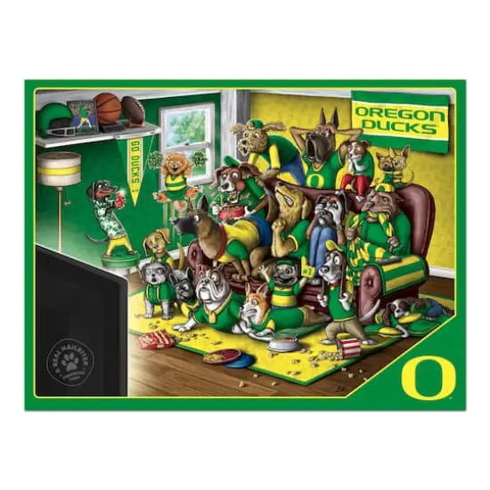 College Football Purebred Fans A Real Nailbiter 500 Piece Puzzle Oregon Ducks {5}