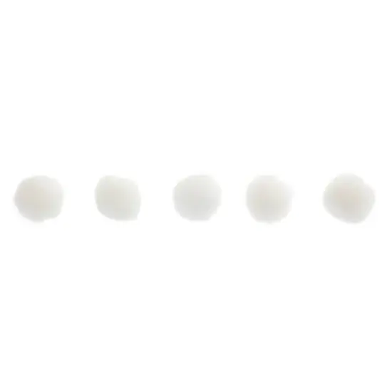 John Bead 1/2" Pom Poms, 100ct. White {4}