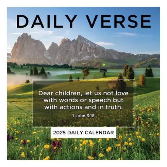 TF Publishing 2025 Daily Verse Daily Desktop Calendar {1}