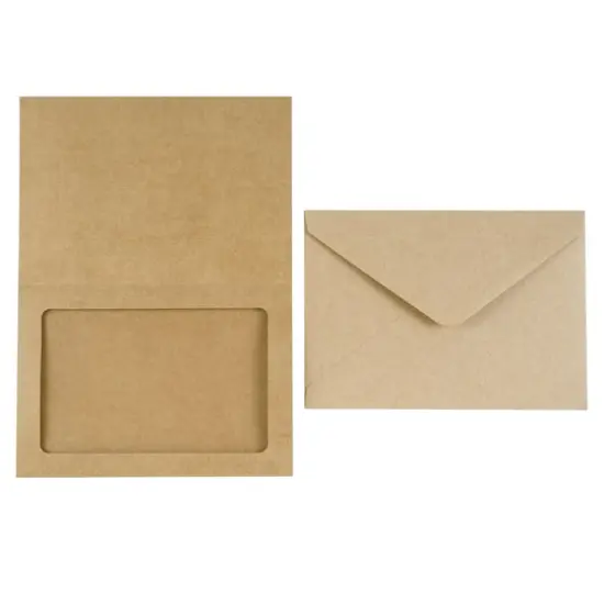 Kraft Frame Cards & Envelopes by Recollections&trade;, 5" x 7" {3}