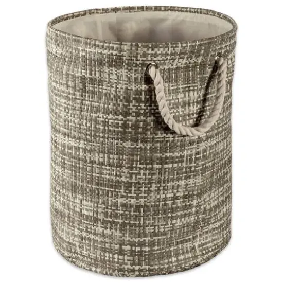 DII&reg; Medium Tweed Round Paper Bin Gray {1}
