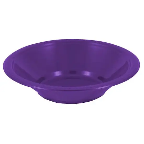 JAM Paper 7" Plastic Bowls, 20ct. Violet {1}