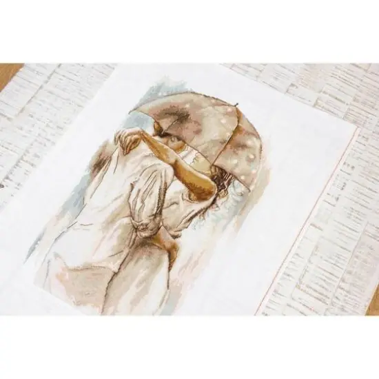 Luca-s Under Umbrella Counted Cross-Stitch Kit {4}