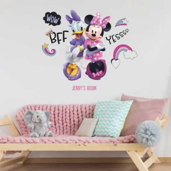 RoomMates Minnie Mouse Peel & Stick Giant Wall Decal Set with Alphabet {4}