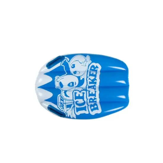 Pool Central 16ft. Blue & White Inflatable Ice Breaker Lawn Water Slide {6}