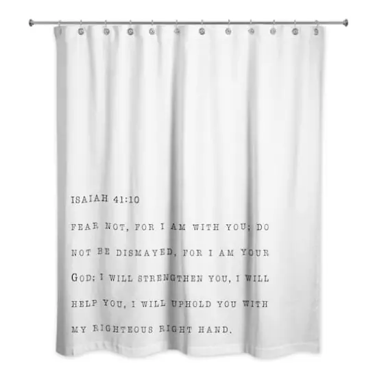 Fear Not I Am Your God 71" x 74" Shower Curtain {3}