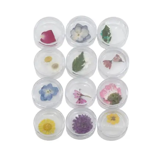 Blue Moon Studio&trade; UV Resin Craft 29mm Birth Month Flower Fillers, 24ct. {3}