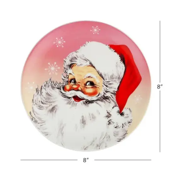 8" Pastel Holiday Ceramic Plate Set  {4}