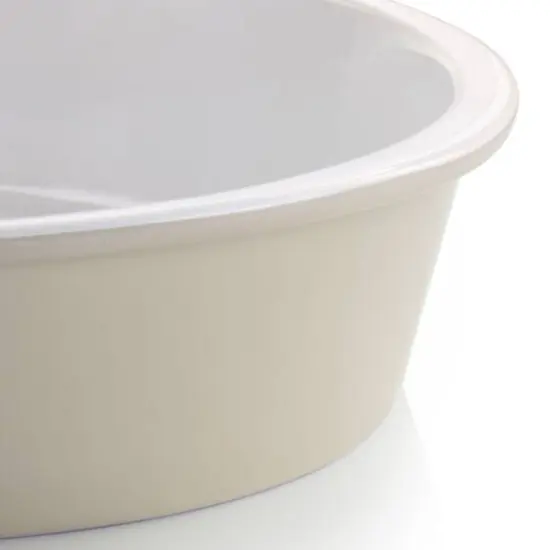 Martha Stewart 13" Taupe Ceramic Oval Baker {4}