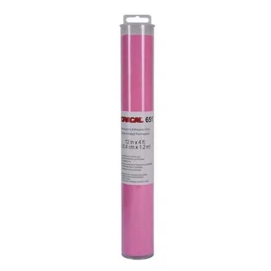 ORACAL&reg; 12" x 4ft. 651 Permanent Adhesive Vinyl Roll Soft Pink {1}