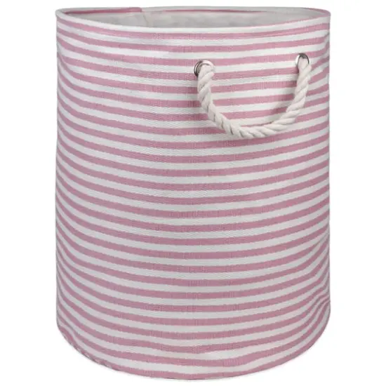 DII&reg; 17" Pinstripe Woven Paper Storage Bin Rose {1}