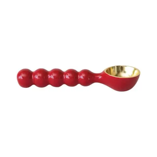 Hello Honey&reg; Red & Gold Enameled Aluminum Ice Cream Scoop {1}