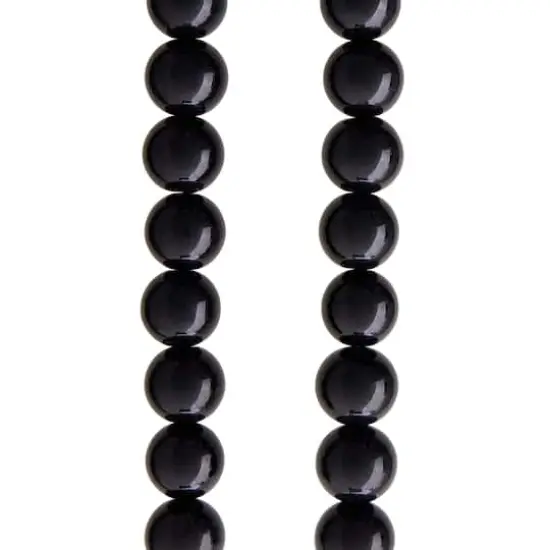 Black Round Glass Beads, 14mm by Bead Landing&trade; {1}