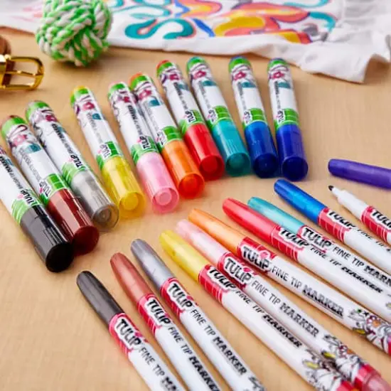 Tulip&reg; Ultimate Fabric Markers Rainbow, 24 Pack {3}