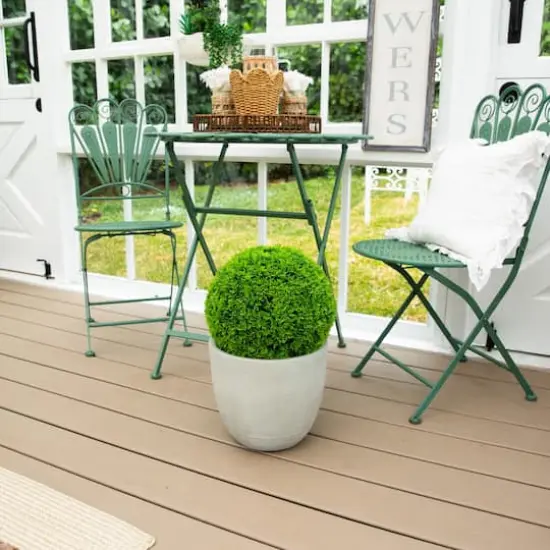 16in. UV Resistant Artificial Mediterranean Cypress Topiary Plant (Indoor/Outdoor) {10}