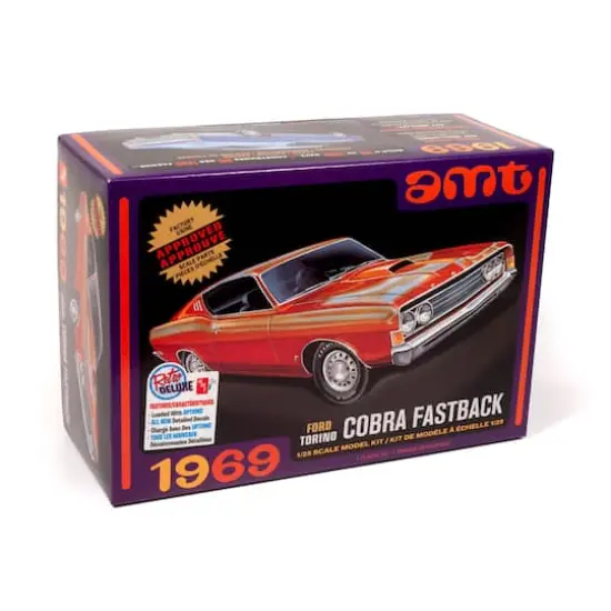 AMT&reg; 1969 Ford Torino Cobra Fastback Model Kit {3}