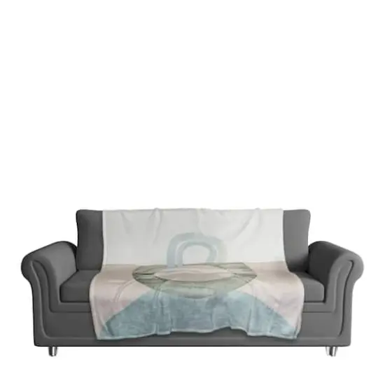 Chic Urban Abstract IV 50" x 60" Coral Fleece Blanket {4}