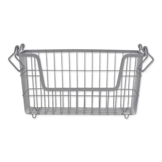 DII&reg; 13" Small Rectangle Metal Basket White {2}