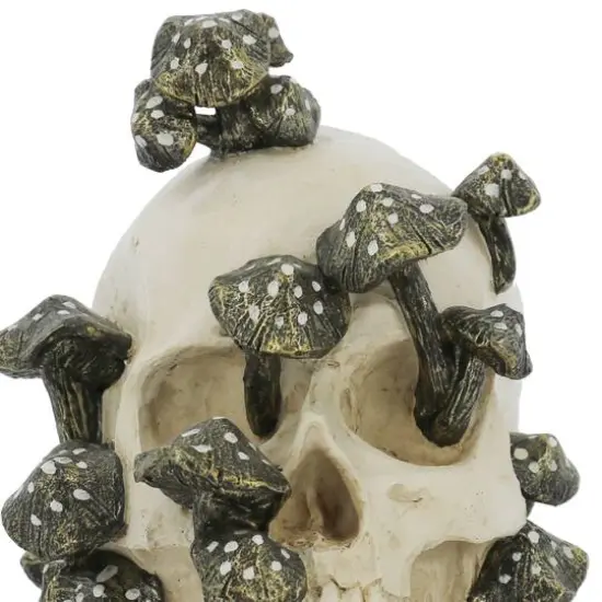 6.5" Mushroom-Covered Skull Tabletop D&eacute;cor by Ashland&reg; {3}