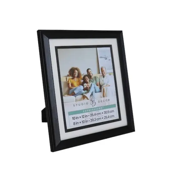 Expressions™ 8" x 10" Black Tabletop Frame with Mat by Studio Décor® {3}