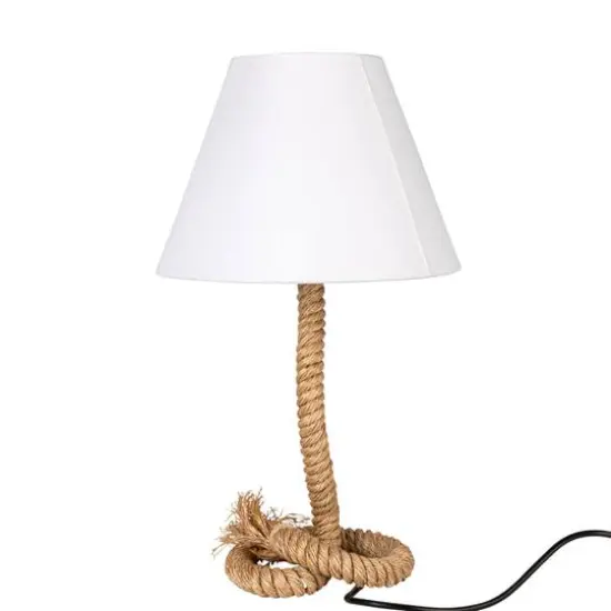 Hello Honey&reg; 26.5" Brown Rope Table Lamp {7}