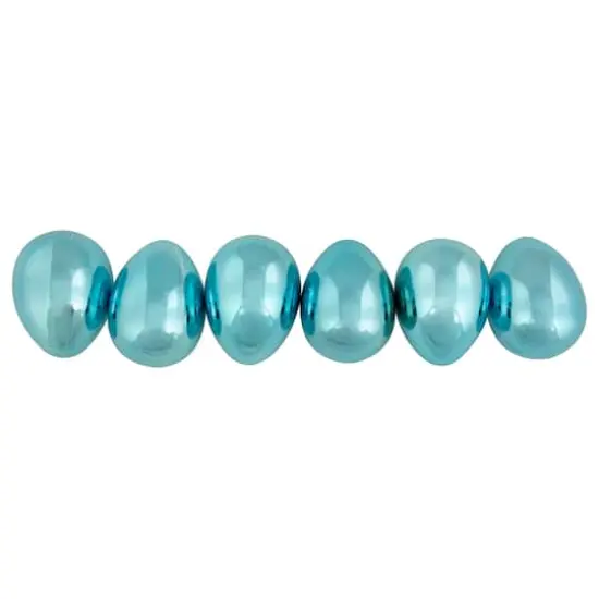 Metallic Blue Medium Size Easter Egg Decorations, 6ct. {4}