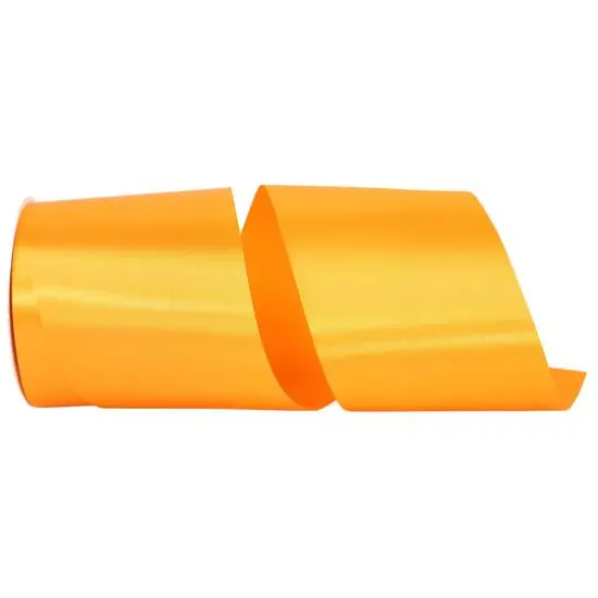 JAM Paper 4" x 50yd. Satin Allure Single Face Ribbon Pumpkin {1}
