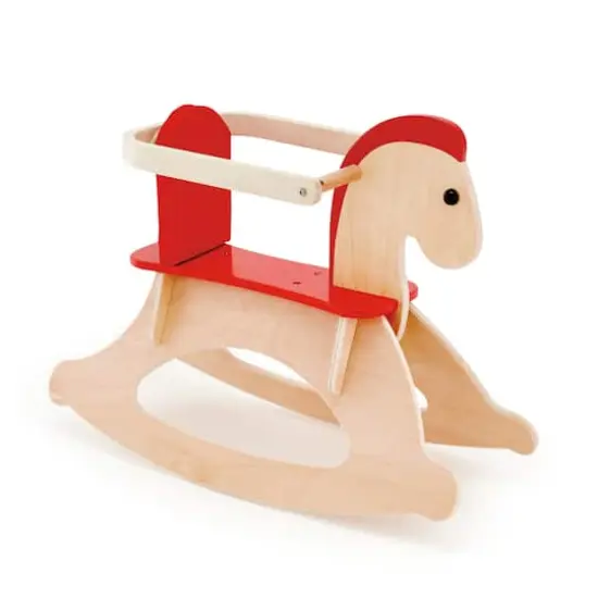 Hape Rock & Ride Beige Wooden Rocking Horse {4}
