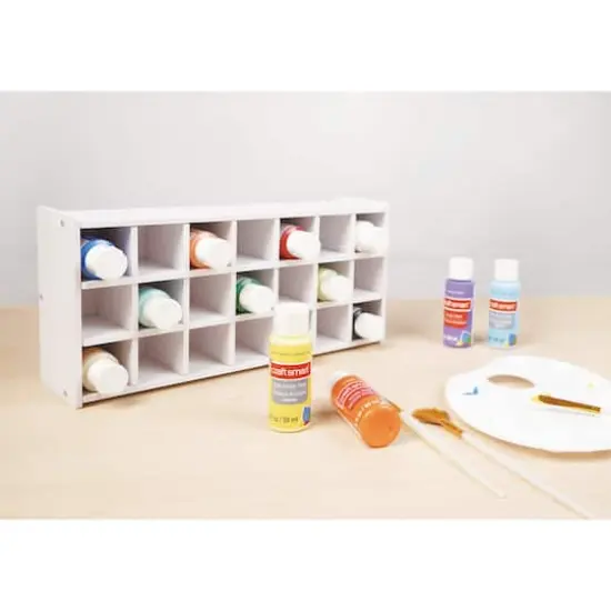 13.5" White Paint Storage Box by Craft Smart&trade; {4}