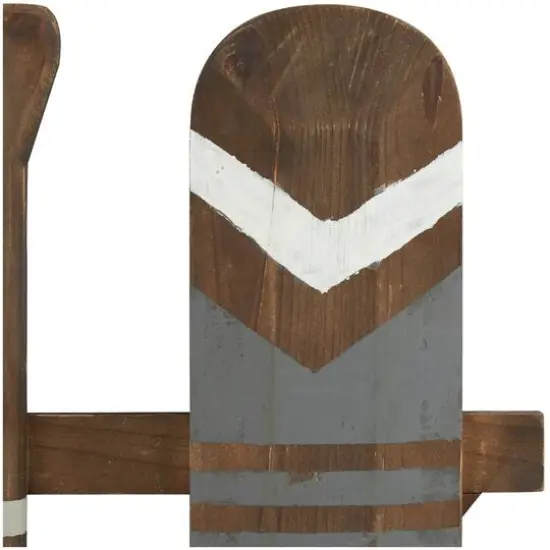 Gray Arrow & Stripe Patterned Wood Paddle Wall D&eacute;cor {8}
