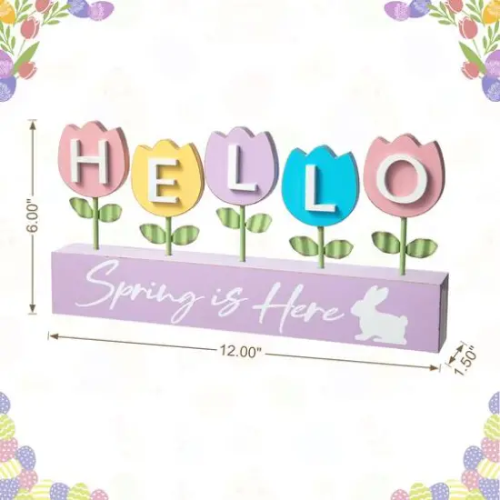 Glitzhome&reg; 12" Tulips Table D&eacute;cor {8}