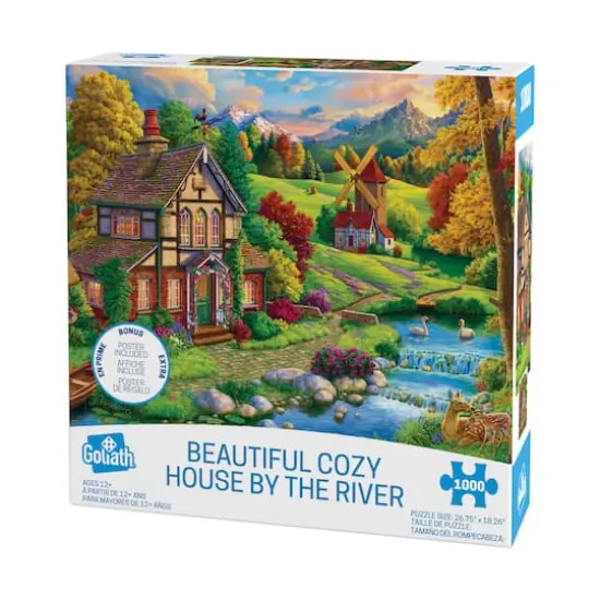 Beautiful Cozy House by the River: 1000 Pcs {4}