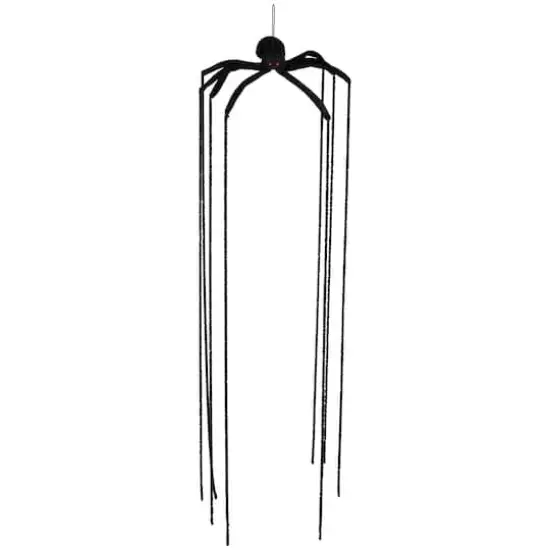 6ft. Black Long Legged Spider Halloween Decoration {1}