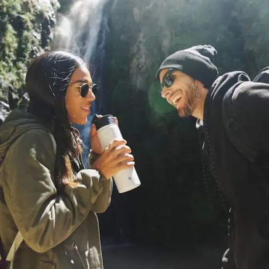 JoyJolt&reg; 22oz. Triple Insulated Water Bottle with Flip Lid & Sport Straw Lid Pink {6}