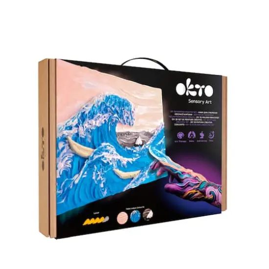 OKTO Sensory Art 3D Hokusai The Great Wave Clay Painting Kit {1}