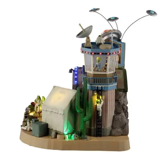 Lemax&reg; Spooky Town&reg; The Air & Space Novelties Hangar Museum {4}