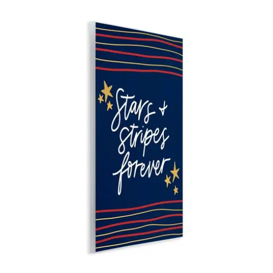 Stupell Industries Stars Stripes Forever Americana Independence Day Wall Plaque Art {4}