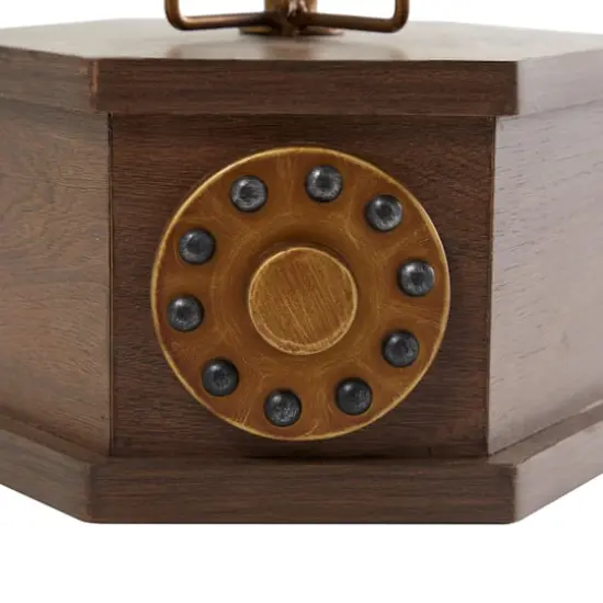 12.5" Antique Rotary Style Telephone Tabletop D&eacute;cor {4}