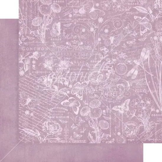 Graphic 45 Flower Market Patterns & Solids Double-Sided Paper Pad, 12" x 12" {5}