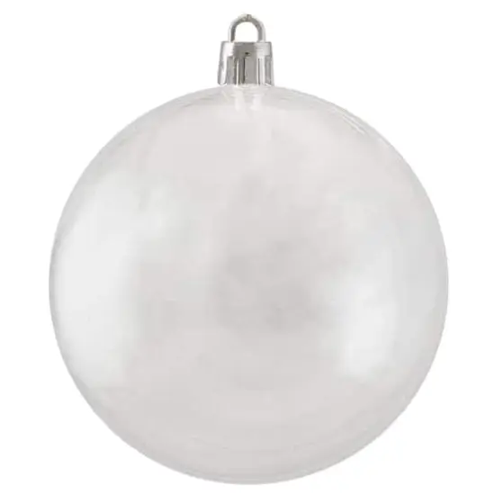 32ct. Clear Shatterproof Shiny Christmas Ball Ornaments {6}
