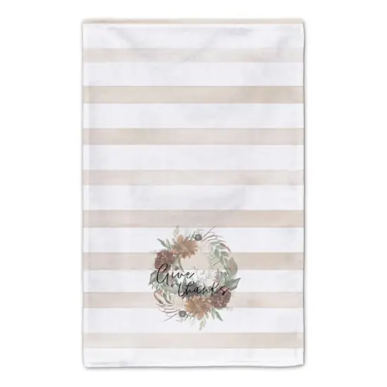 Give Thanks Wreath Tea Towel Set {5}