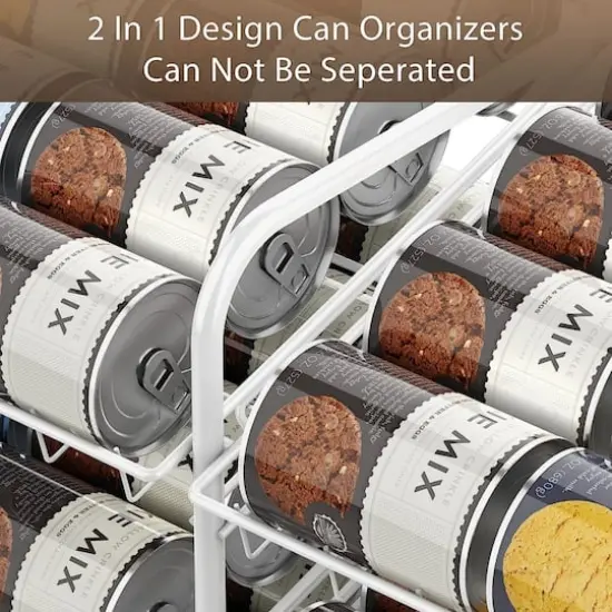NEX&trade; 3-Tier Stackable Soda Can Rack Organizer, 2 Pack Brown {5}