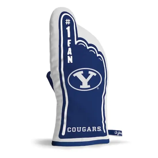 Quilted No.1 Oven Mitt BYU Cougars {4}