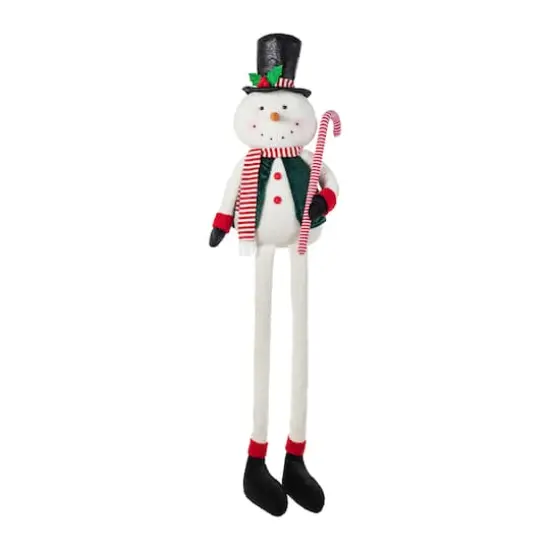 Glitzhome&reg; 60"H Christmas Oversized Fabric Snowman With Dangle Legs {1}