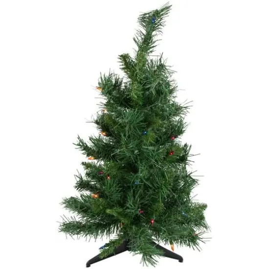 2ft. Pre-Lit Royal Pine Artificial Christmas Tree, Multicolor Lights {1}