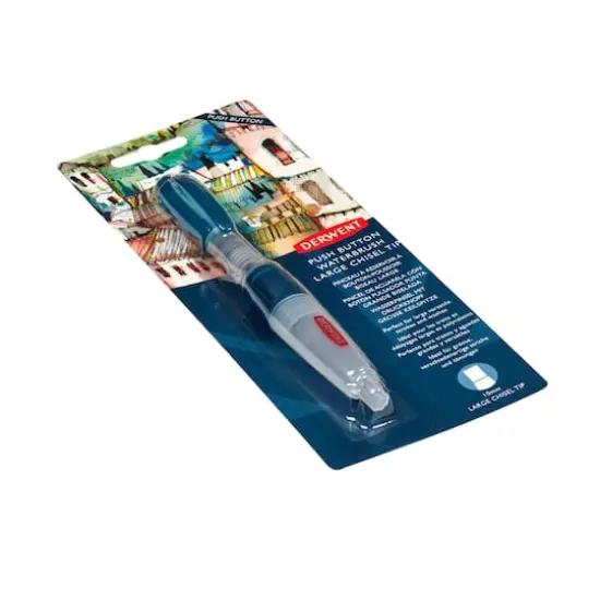 Derwent&reg; Large Chisel Tip Push Button Waterbrush {5}