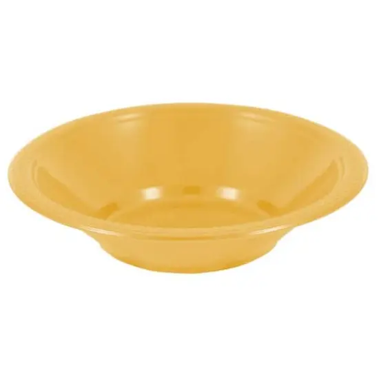 JAM Paper 7" Plastic Bowls, 20ct. Yellow {1}